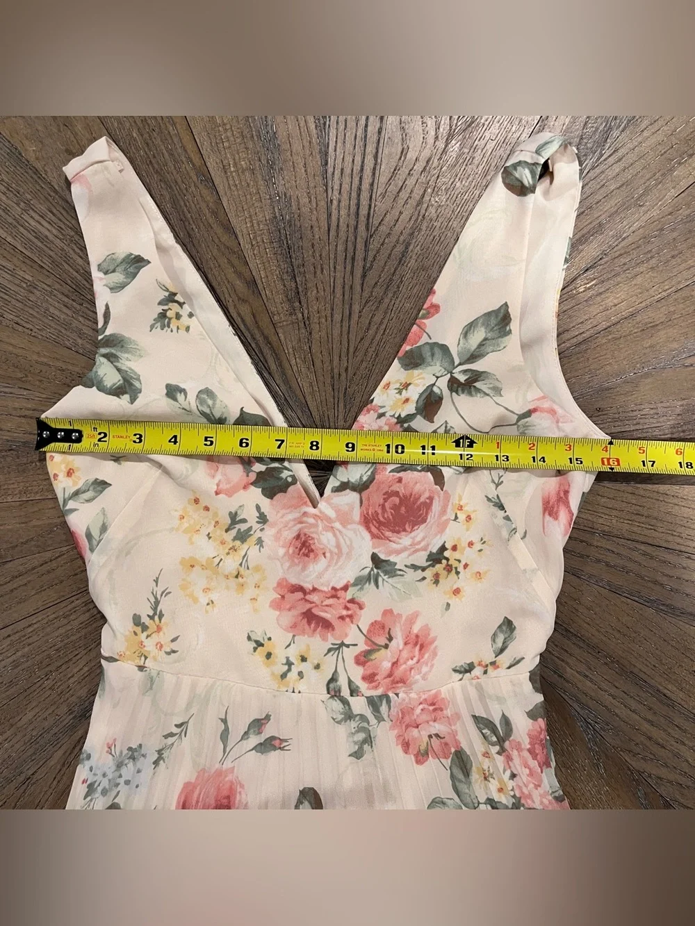 NWOT Abercrombie Pastel Floral Pleated Chiffon Maxi Sleeveless Dress Sz XS Tall